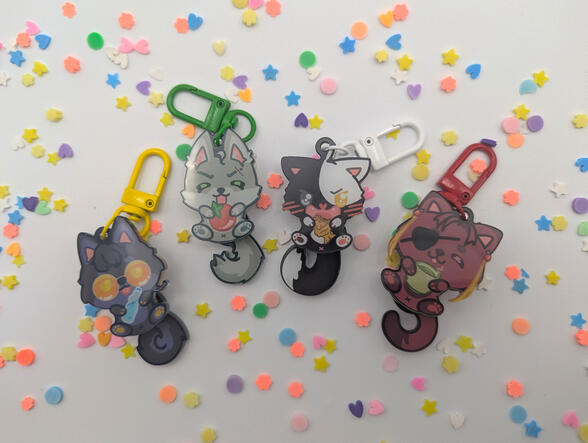 Swinging Hinge Tail Keychains